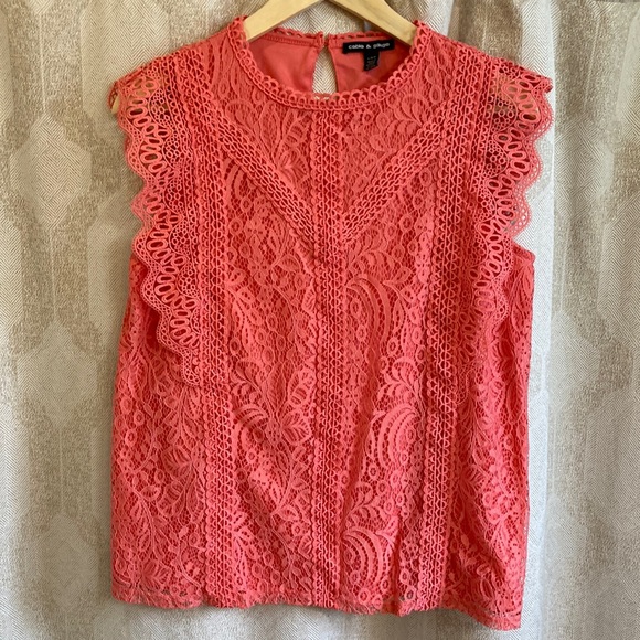Cable & Gauge Tops - Cable & Gauge lace tank top